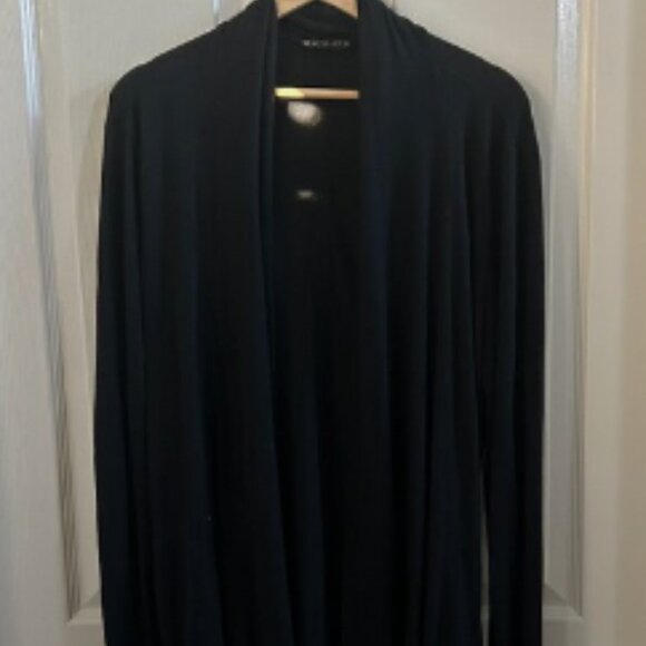 Athleta Cardigan Sweater Women Black Pranayama Open Front SZXS Athleisure Casual - Picture 3 of 10